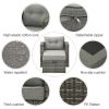 Outdoor Wicker Furniture Single Chair with Ottoman