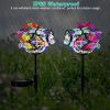 2 in 1 Outdoor Solar Light Butterfly Landscape Light Yard Stake Decor Lamp Stake Light