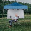 1.8*1.8m Beveled Oxford Cloth Black Plastic Sprayed Iron Pipe With One Side Cloth Backpack Storage Bag Folding Shed Sky Blue