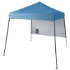 1.8*1.8m Beveled Oxford Cloth Black Plastic Sprayed Iron Pipe With One Side Cloth Backpack Storage Bag Folding Shed Sky Blue