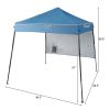 1.8*1.8m Beveled Oxford Cloth Black Plastic Sprayed Iron Pipe With One Side Cloth Backpack Storage Bag Folding Shed Sky Blue
