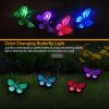 Solar String Light 4 Butterfly Fairy Lights Waterproof Garden Lawn Light Xmas Decor Lamp