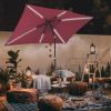 10x6ft Alu 6LED Strip Umbrella Terra