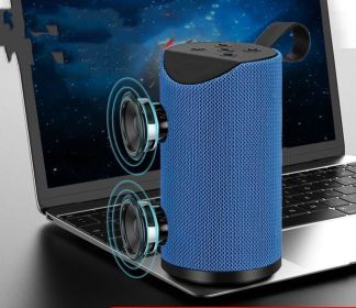 Colorful Lights Bluetooth Speaker High Volume Audio Subwoofer (Option: Normal version blue-Highend version of the chargi)