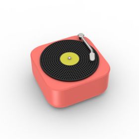 Wireless Mini Portable Audio Collection Multifunction Record Vinyl Speaker (Option: Orange-USB)