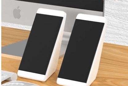 Computer Speaker Desktop Home Desktop Notebook Small Speaker High Volume High Sound Quality Stereo Small Subwoofer Usb Mini Office Computer Tablet Rec (Option: White 2pcs-B)