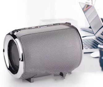 Portable plug - in subwoofer sound (Color: Silver)