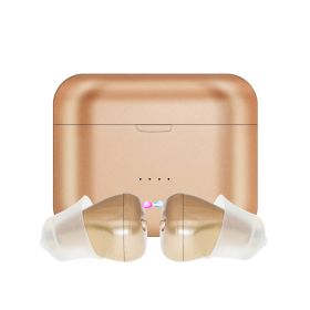 Rechargeable Portable Digital Sound Amplifier For The Elderly (Option: Champagne-1pair-USB)