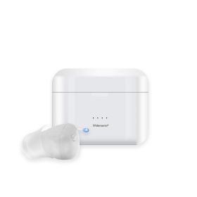 Rechargeable Portable Digital Sound Amplifier For The Elderly (Option: White-Left ear-USB)
