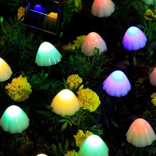 LED Outdoor Solar Garden Lights Waterproof Mushroom String Lawn Lamps Cute Fairy Light Landscape Lamp Path Yard Lawn Patio Decor LED Outdoor Solar Garden Lights Waterproof Mushroom String Lawn Lamps Cute Fairy Light Landscape Lamp Path Yard Lawn Patio Decor