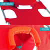 Chaise Lounge Folding Portable Sunbathing Poolside Beach Chair, Red