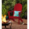 Wood Outdoor Adirondack Chair, Red Color