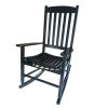 Outdoor Wood Porch Rocking Chair, White Color, Weather Resistant Finish