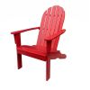 Wood Outdoor Adirondack Chair, Red Color
