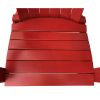 Wood Outdoor Adirondack Chair, Red Color