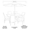 Better Homes & Gardens 9' Premium Patio Umbrella, Red