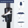 13 ft Large Patio Umbrella Double Sided Outdoor Market Umbrella Beige