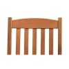 Outdoor wooden porch rocking chair with weather resistant finish