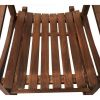 Outdoor wooden porch rocking chair with weather resistant finish