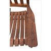 Outdoor wooden porch rocking chair with weather resistant finish