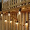 48' Vintage Warm White Solar String Lights