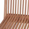 Folding Patio Chairs 2 pcs Solid Teak Wood