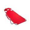 Chaise Lounge Folding Portable Sunbathing Poolside Beach Chair, Red
