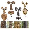 Resin Old Man Tree Hugger Bark Ghost Face Decoration Funny Tree Face DâˆšÂ©cor For Outdoor Yard Easter
