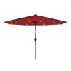 10 Foot Patio Umbrella with Solar LED Light