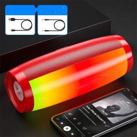 Bluetooth Audio High Quality Wireless Portable (Option: Charm Red-USB)
