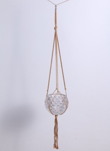 Gardening Green Woven Rack Flower Pot Net Pocket